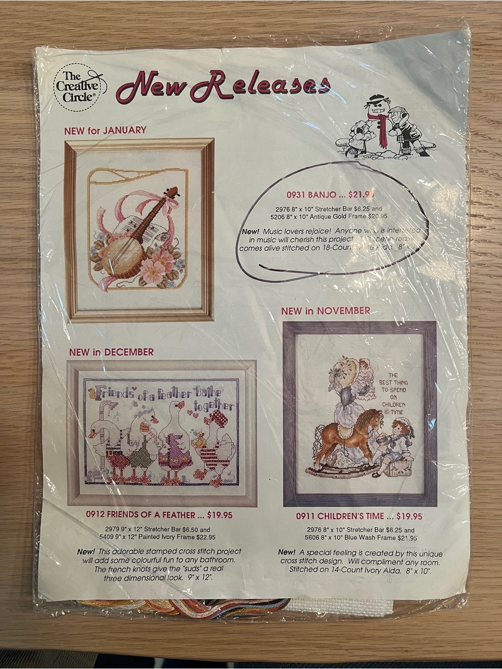 Vintage Cross-stitch kit Banjo